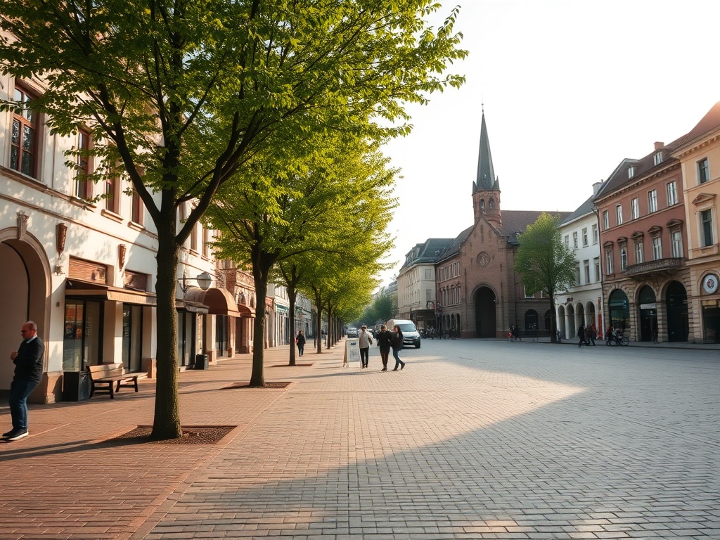 Mapa Polski z zaznaczonym Bielskiem-Białą na tle wyników wyborów 2023
