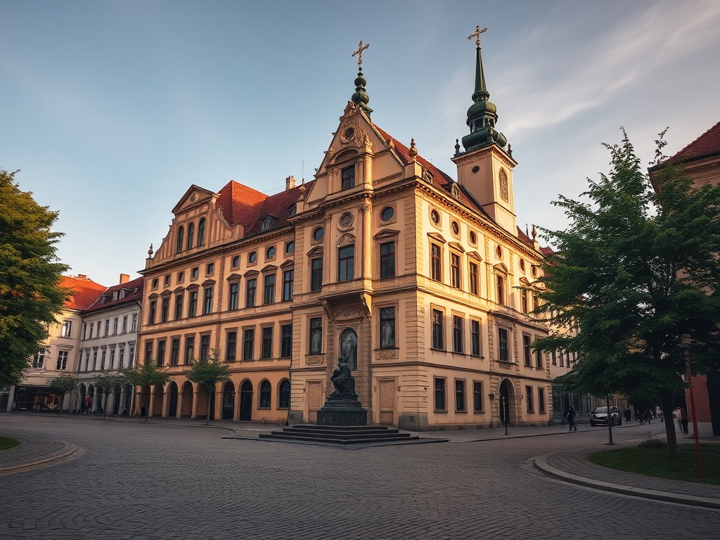 Panorama Bielska-Białej z górami w tle